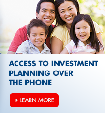 Acess to investment planning over the phone. We'll work to understand you and your goals to develop an investment plan just for you.