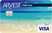 Arvest Bank beach debit card