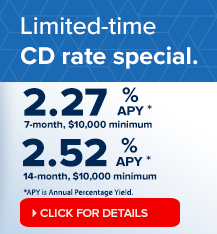 Click for details on our limited-time CD rate special.