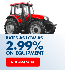 Rates as low as 2.99% on equipment. Get Started.