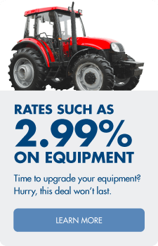 Learn about rates such as 2.99% on equipment.
